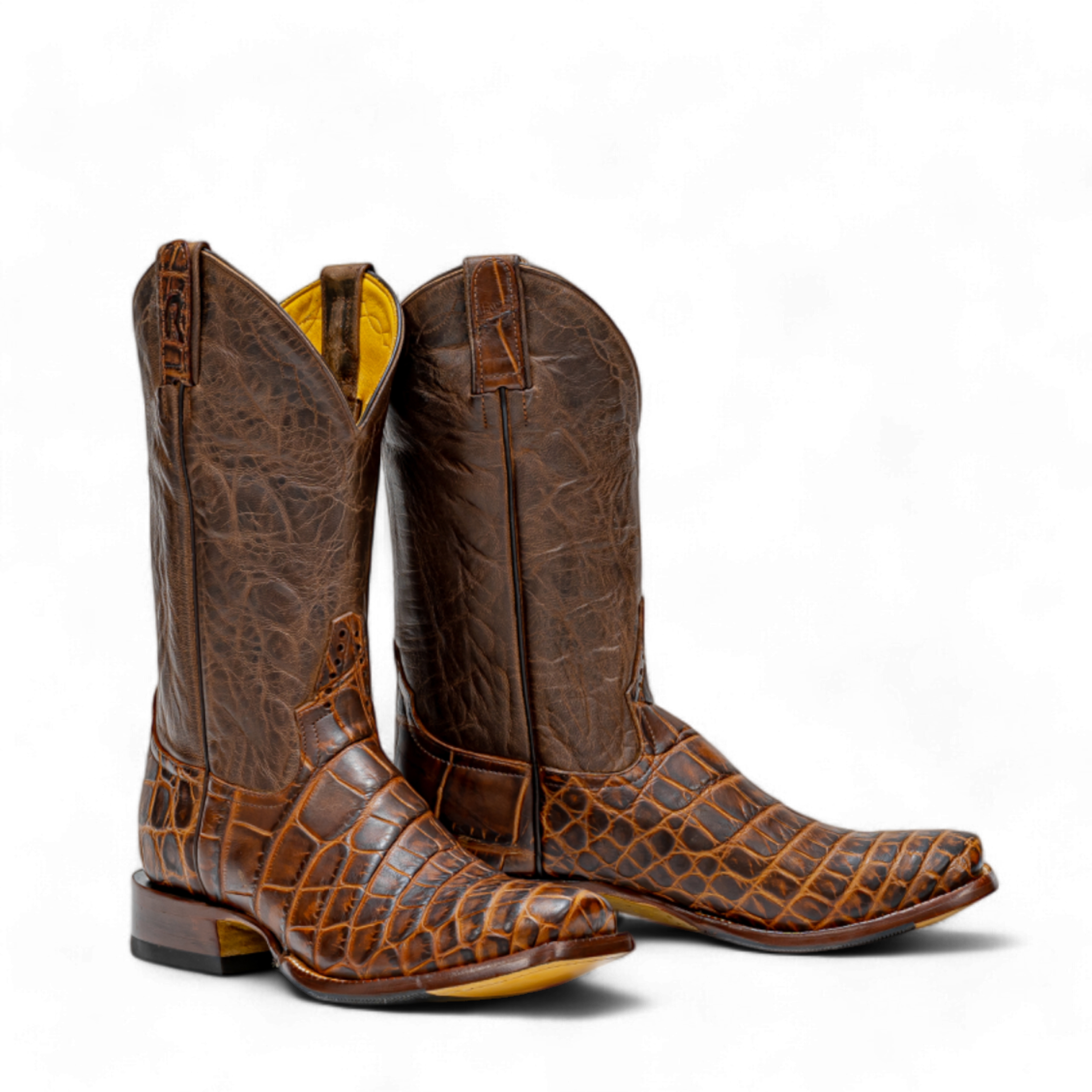 ROD PATRICK 19831 - BOURBON SEMI MATTE WILD AMERICAN ALLIGATOR