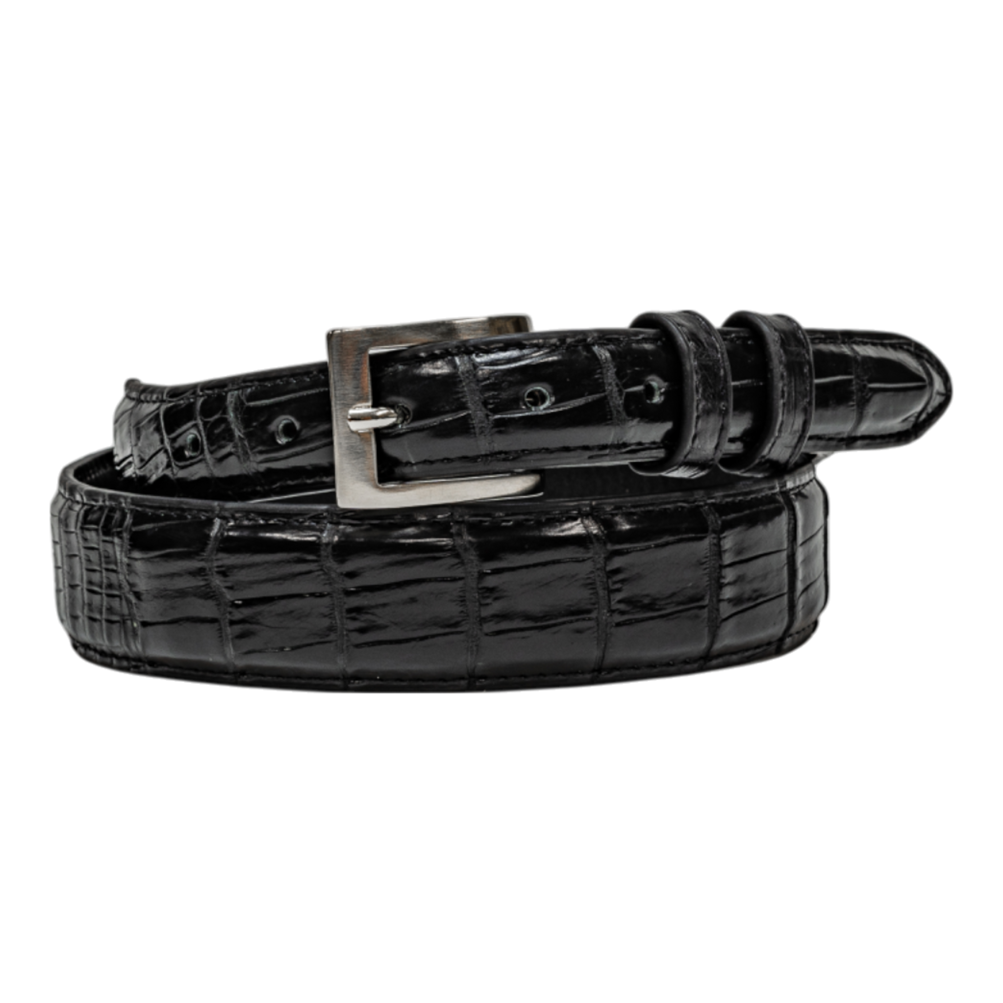 Belt 1.25 Taper - Black Nile Crocodile
