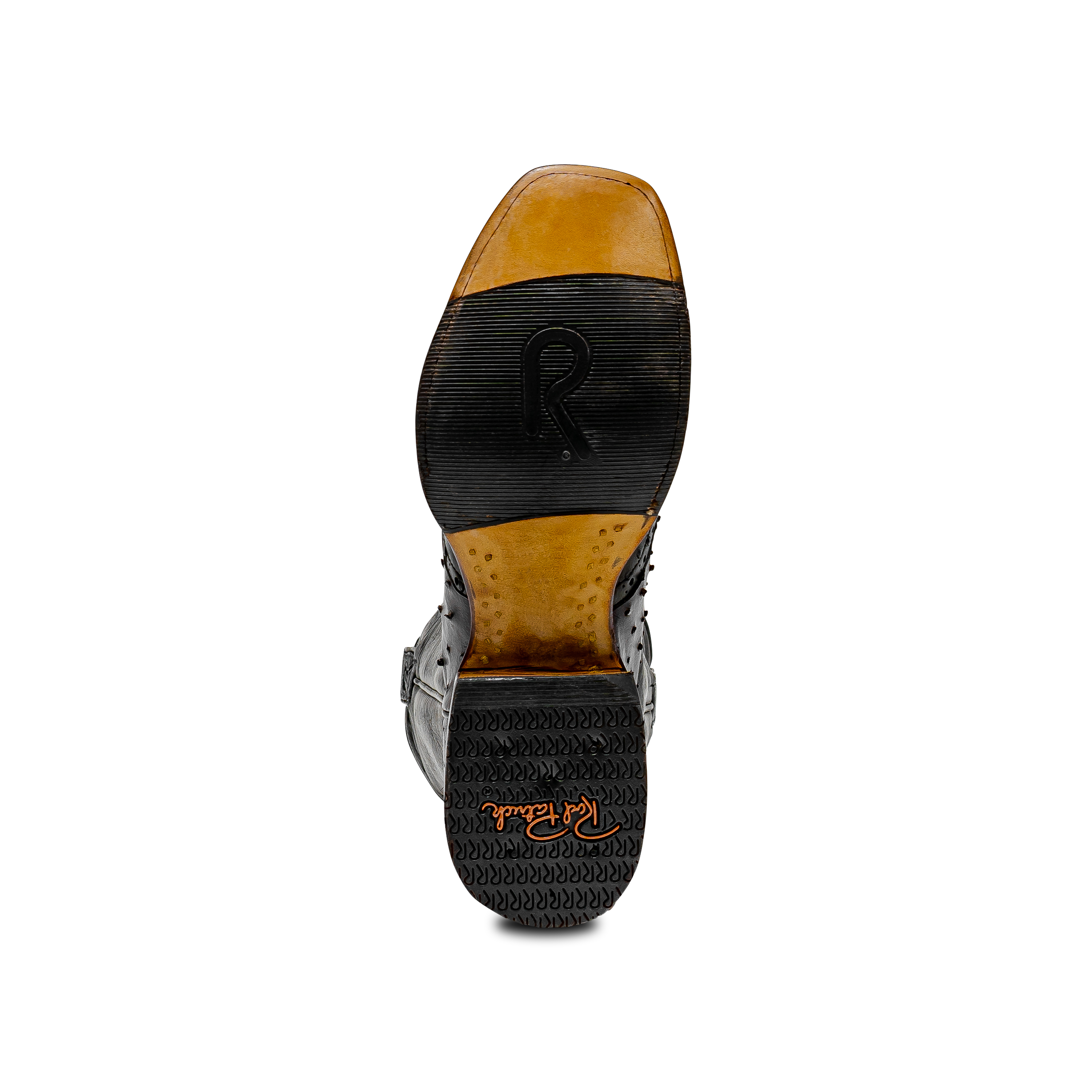 Rod Patrick RPM134 NICOTINE FULL QUILL OSTRICH with 3/4 BLACK FQ WINGTIP (D)