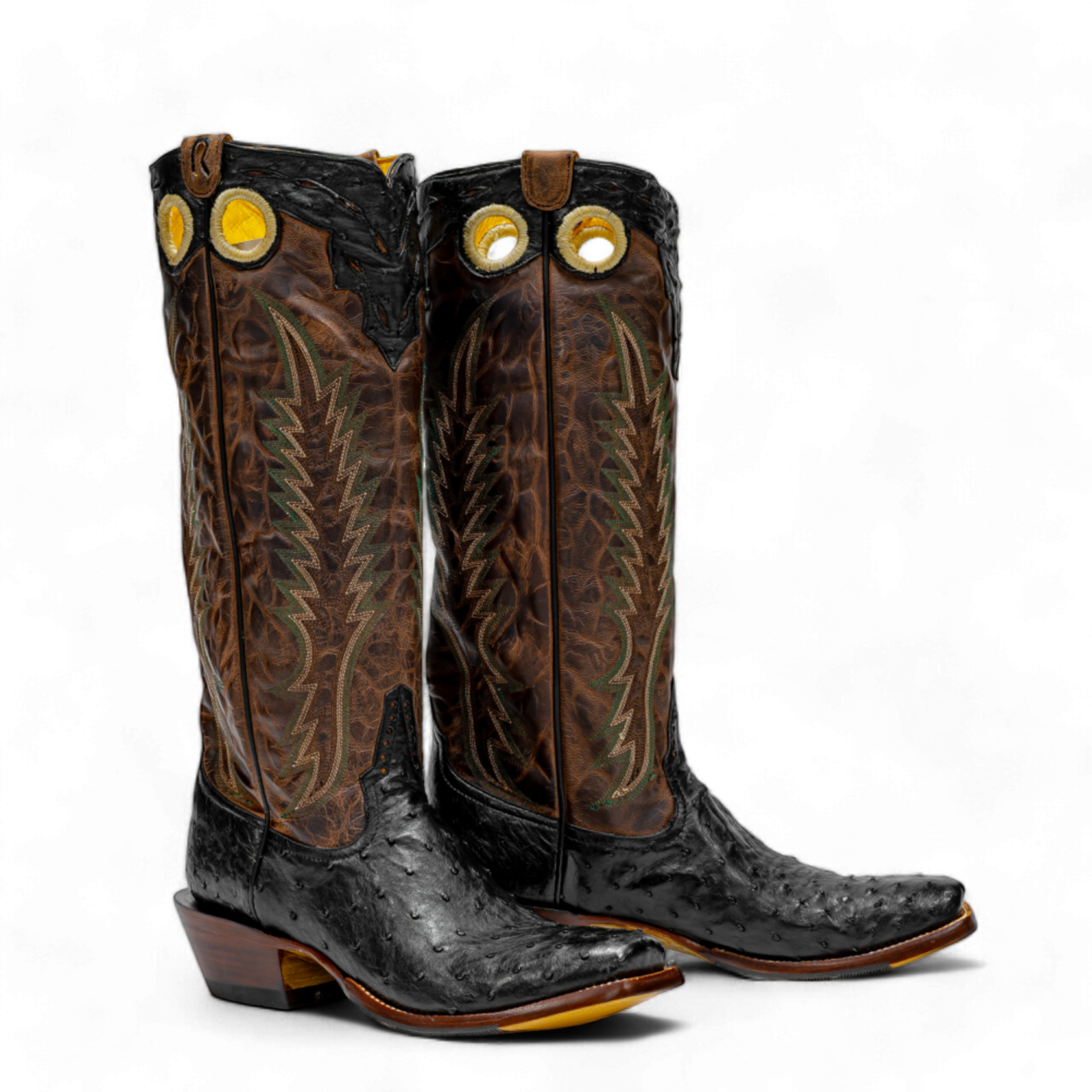 Rod Patrick RPM602 BLACK FULL QUILL OSTRICH (EE)