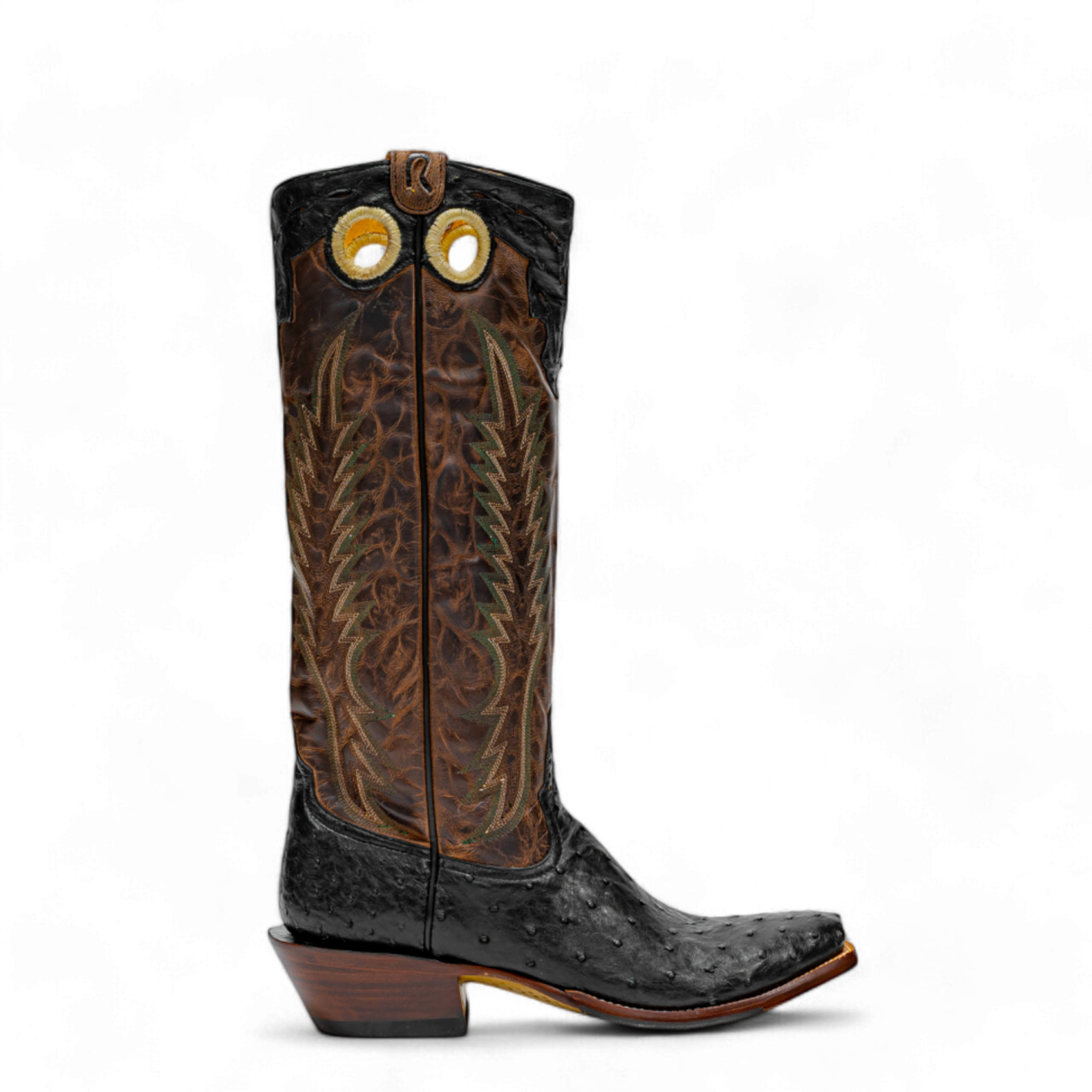 Rod Patrick RPM602 BLACK FULL QUILL OSTRICH (EE)