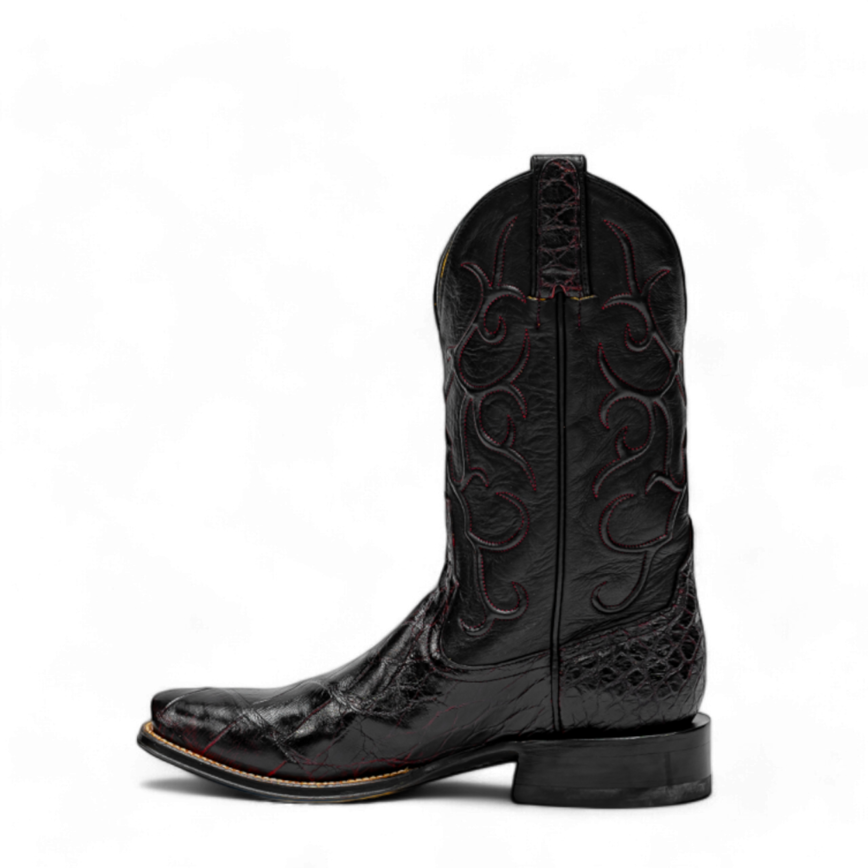 Rod Patrick RPM191 BLACK CHERRY WILD AMERICAN ALLIGATOR BIAS CUT (B)