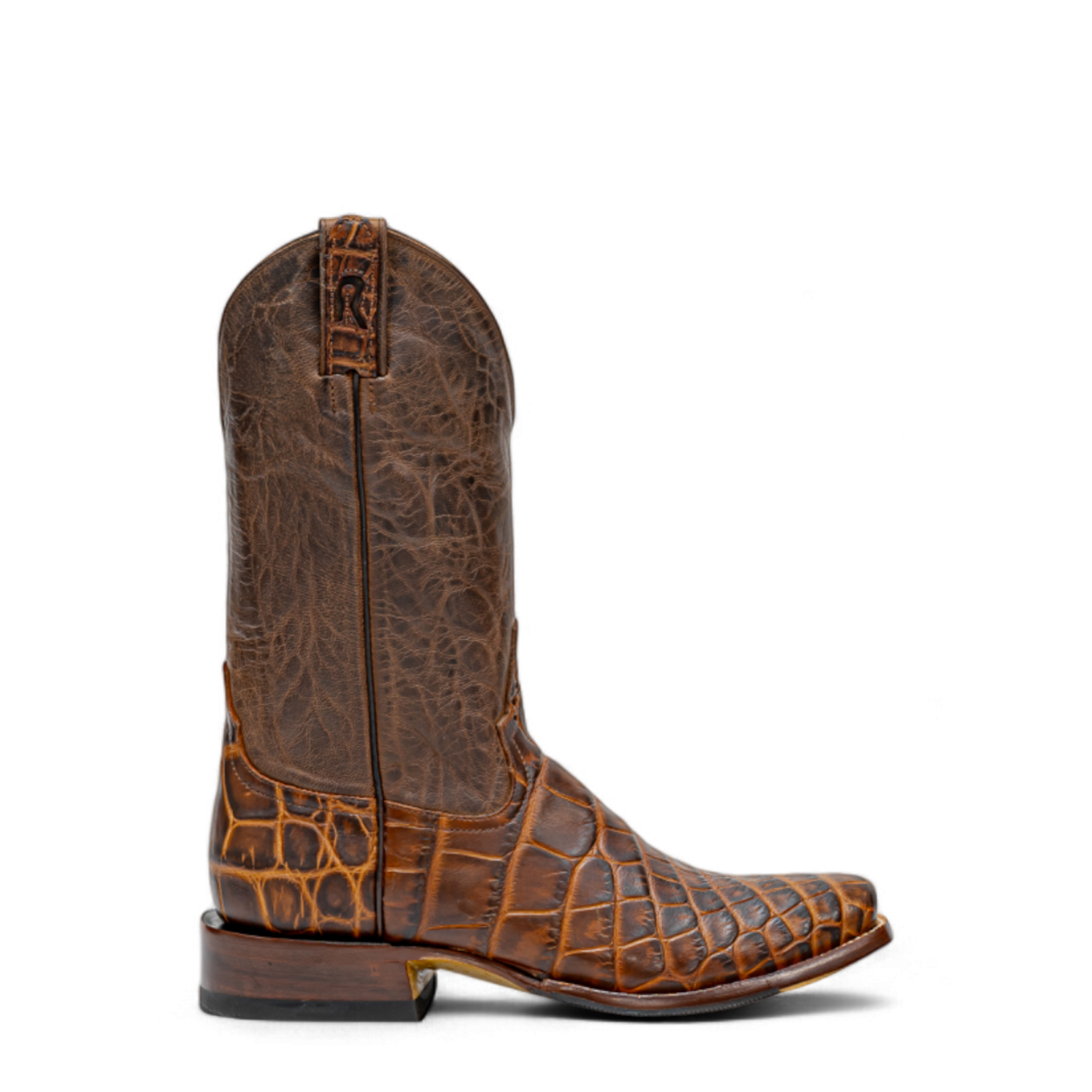 ROD PATRICK 19831 BOURBON SEMI MATTE WILD AMERICAN ALLIGATOR (B)