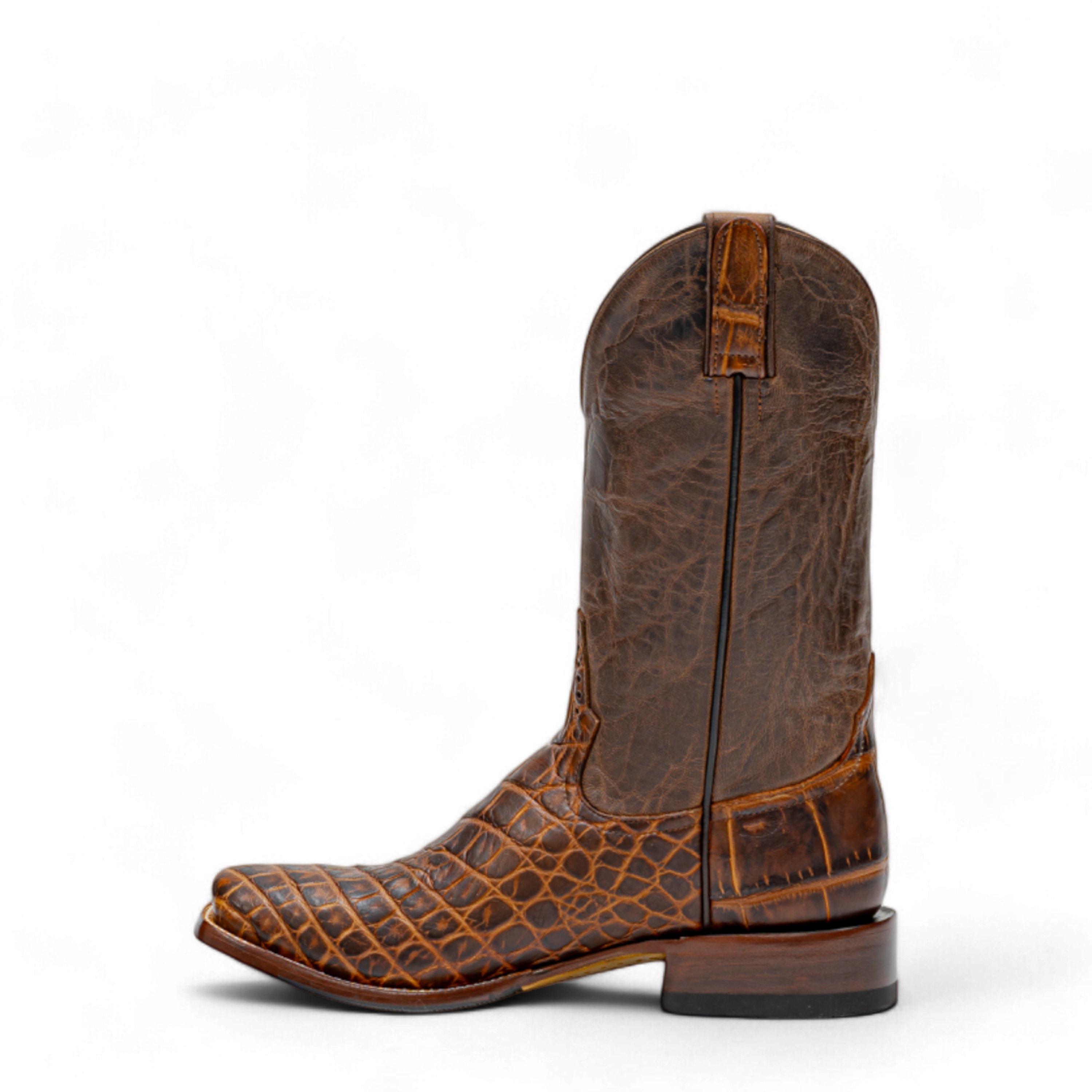 ROD PATRICK 19831 BOURBON SEMI MATTE WILD AMERICAN ALLIGATOR (B)