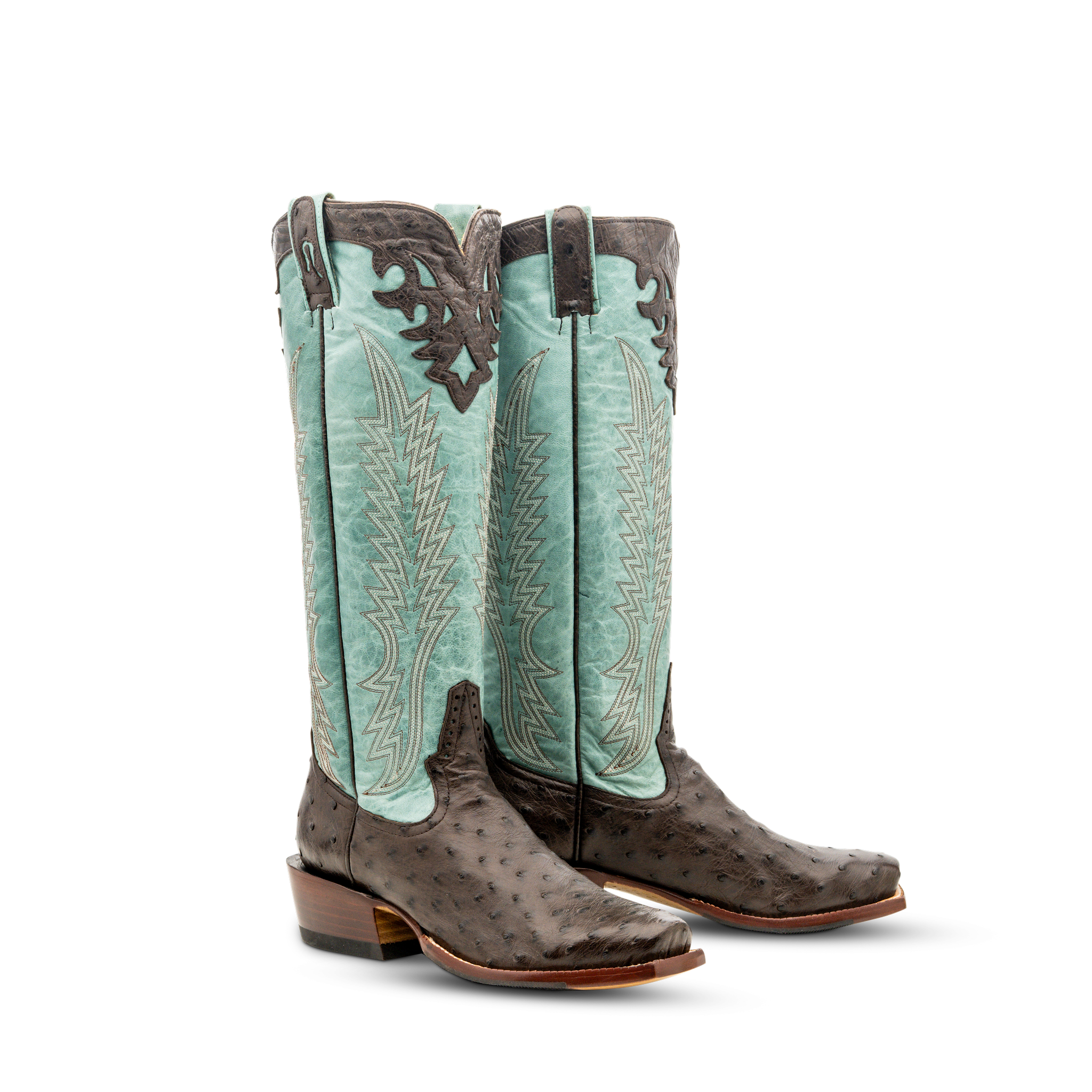 ROD PATRICK RPM474 NICOTINE FULL QUILL OSTRICH (B)