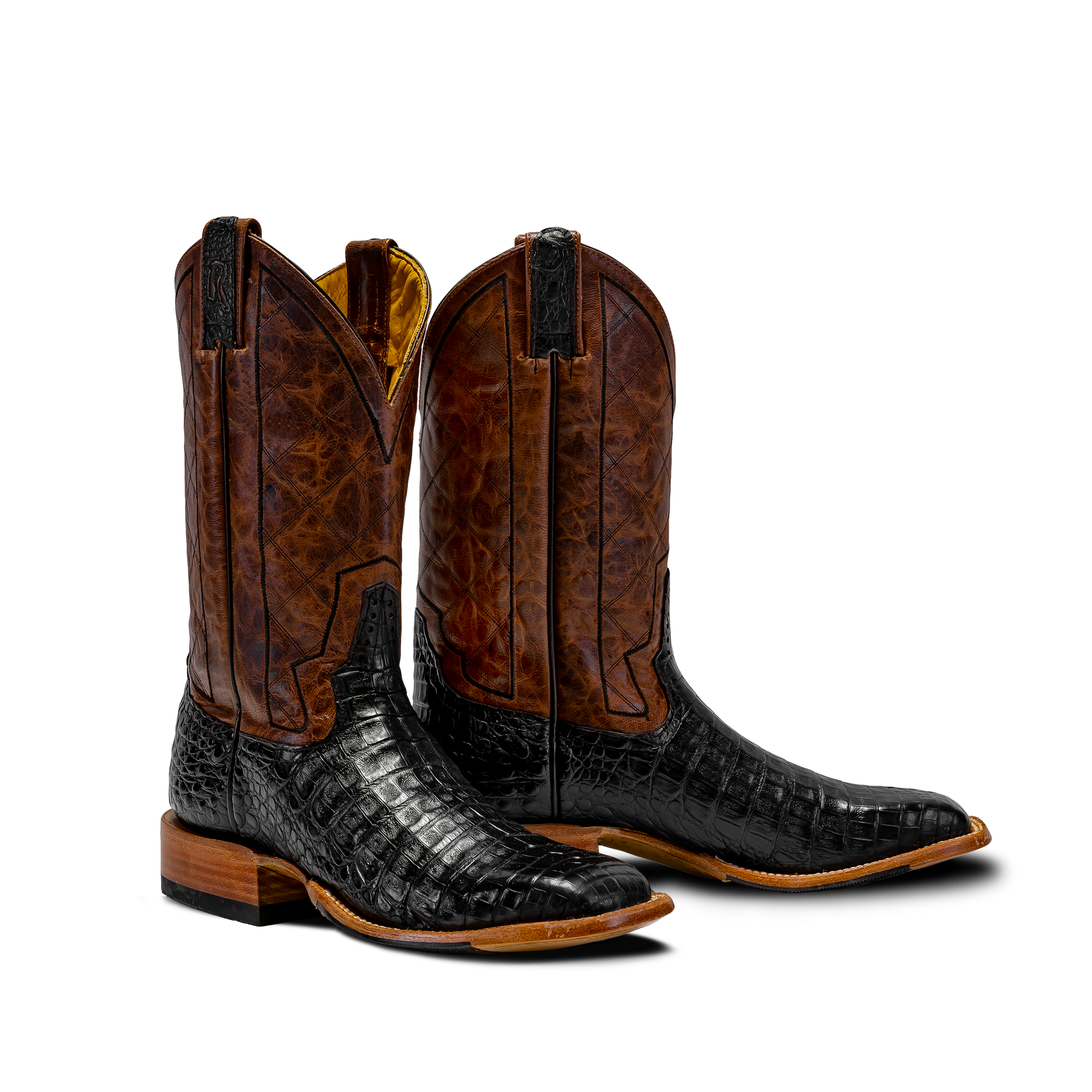 No.180 ローチェ ROACH祭り٩(ˊωˋ*)و ೨*˚ Jones Boot - Black Cherry Men's Crocodile Cowboy Boots