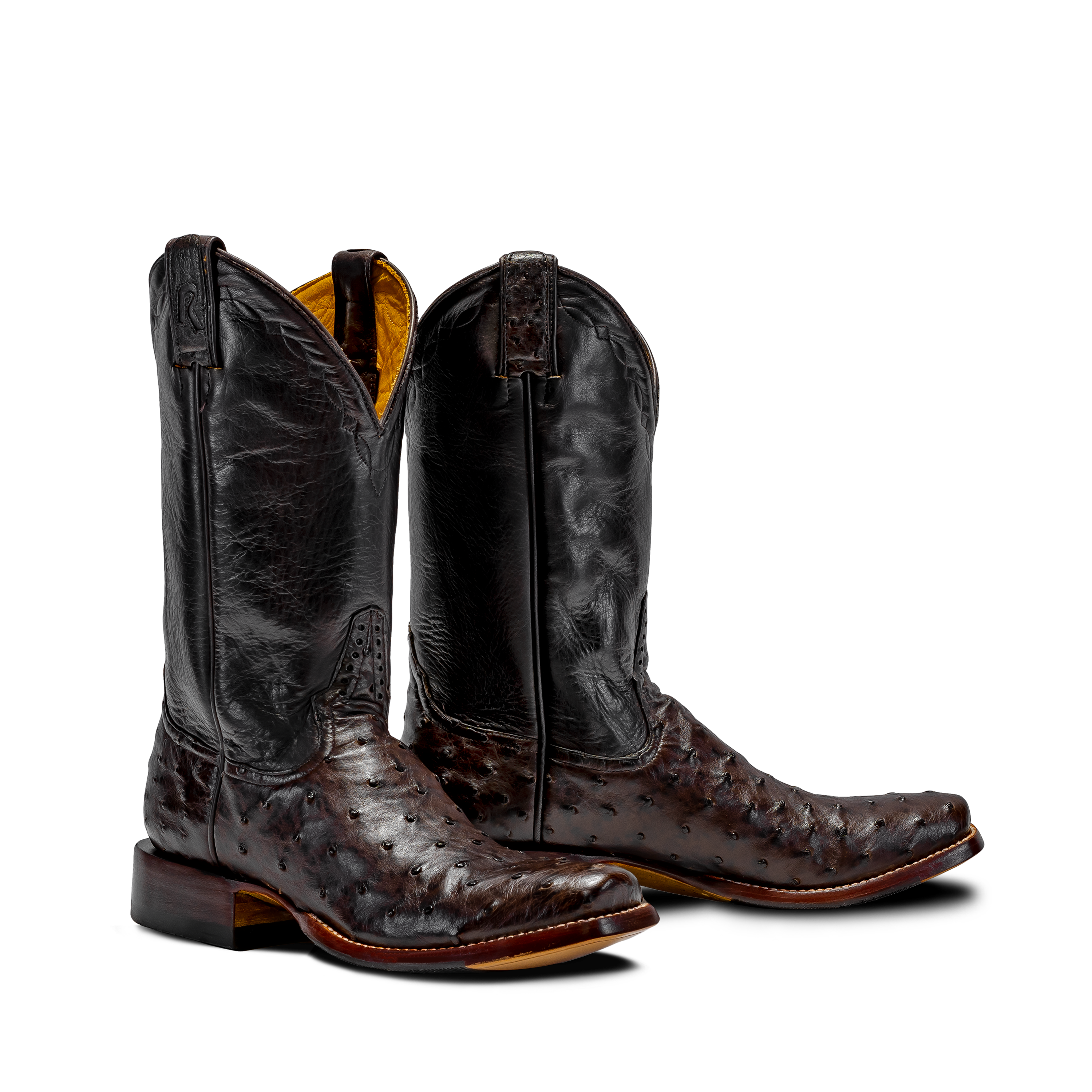 Rod Patrick RPM136 NICOTINE FULL QUILL OSTRICH (D)