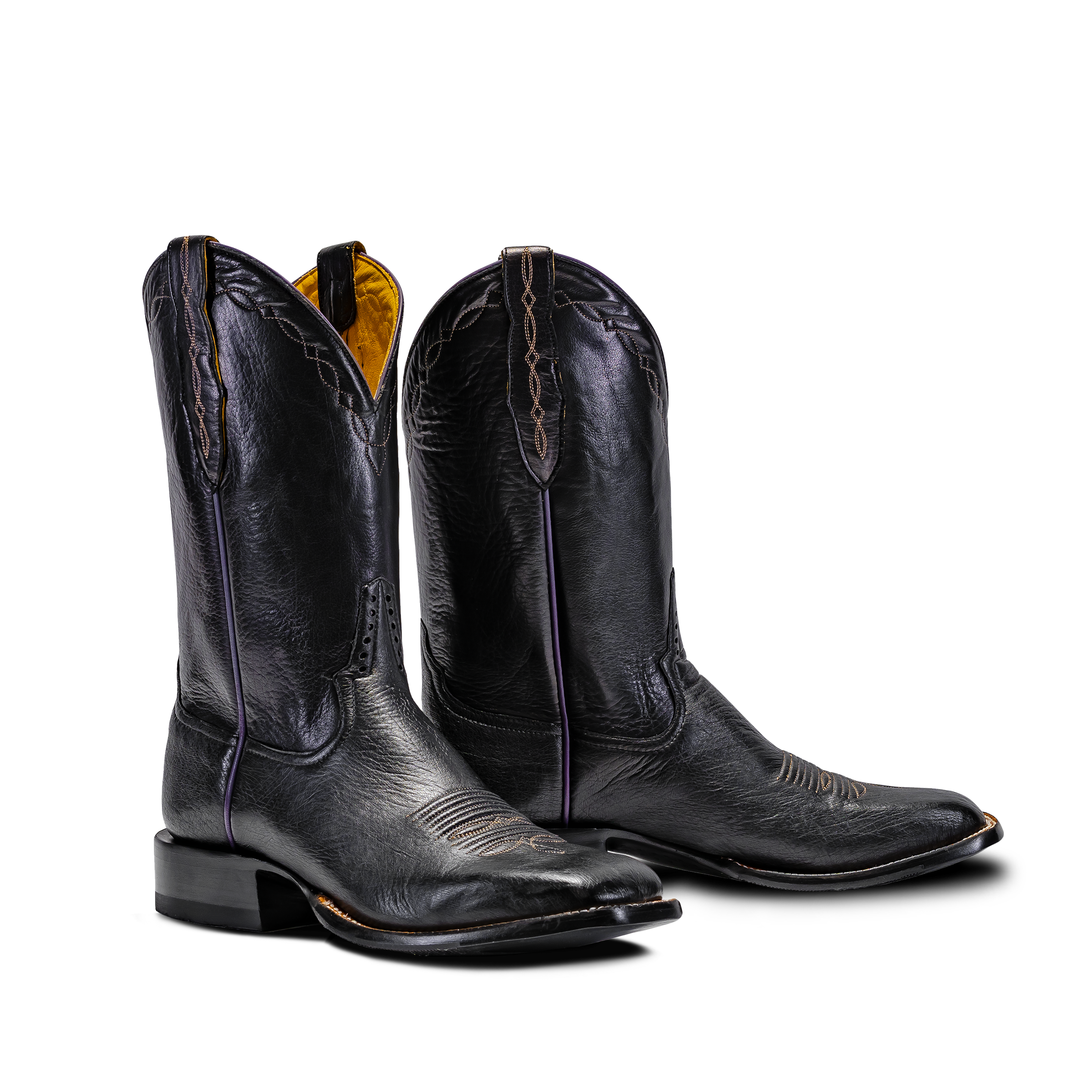 Rod Patrick RPM222 BLACK SMOOTH OSTRICH (A)