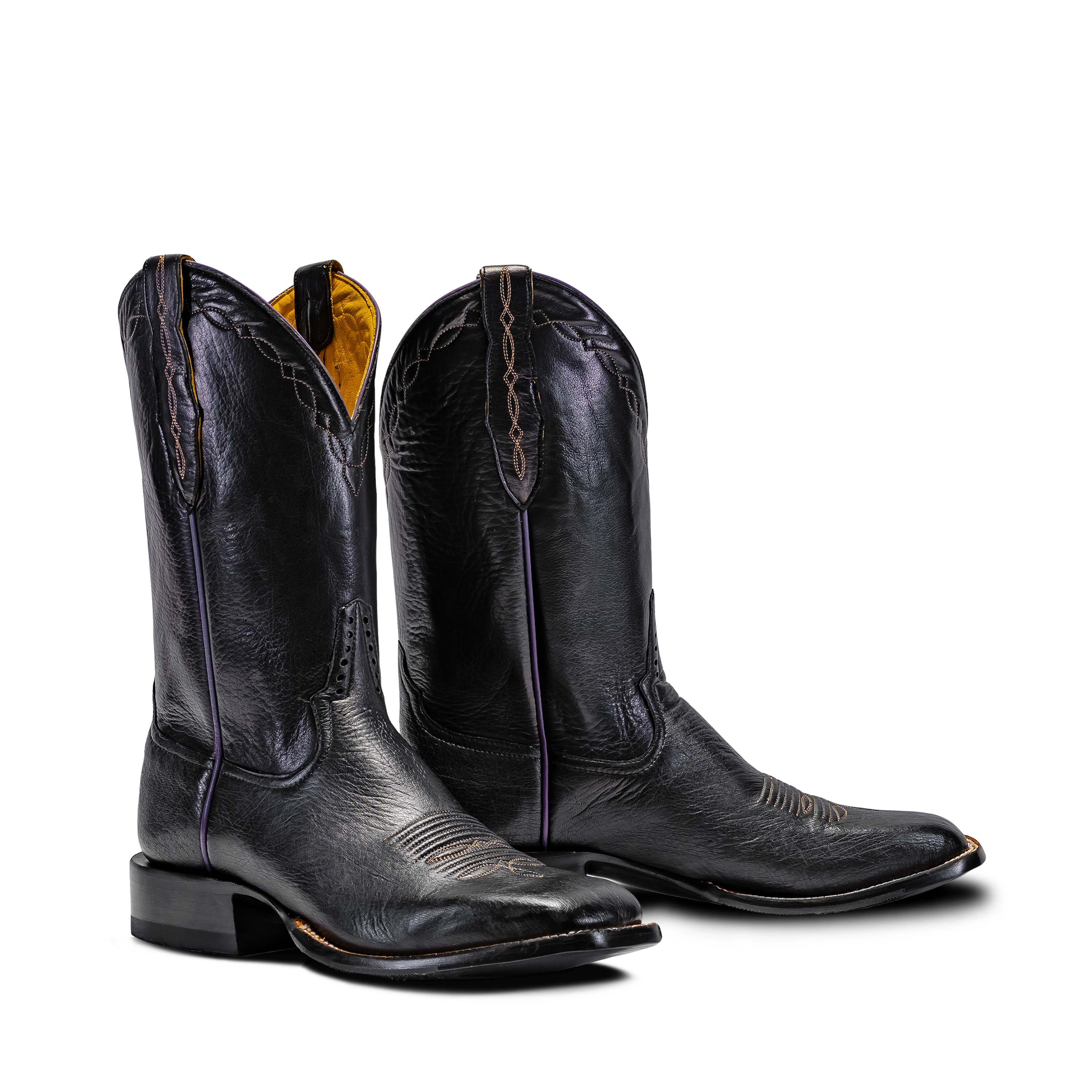 Rod Patrick RPM222 BLACK SMOOTH OSTRICH (D)