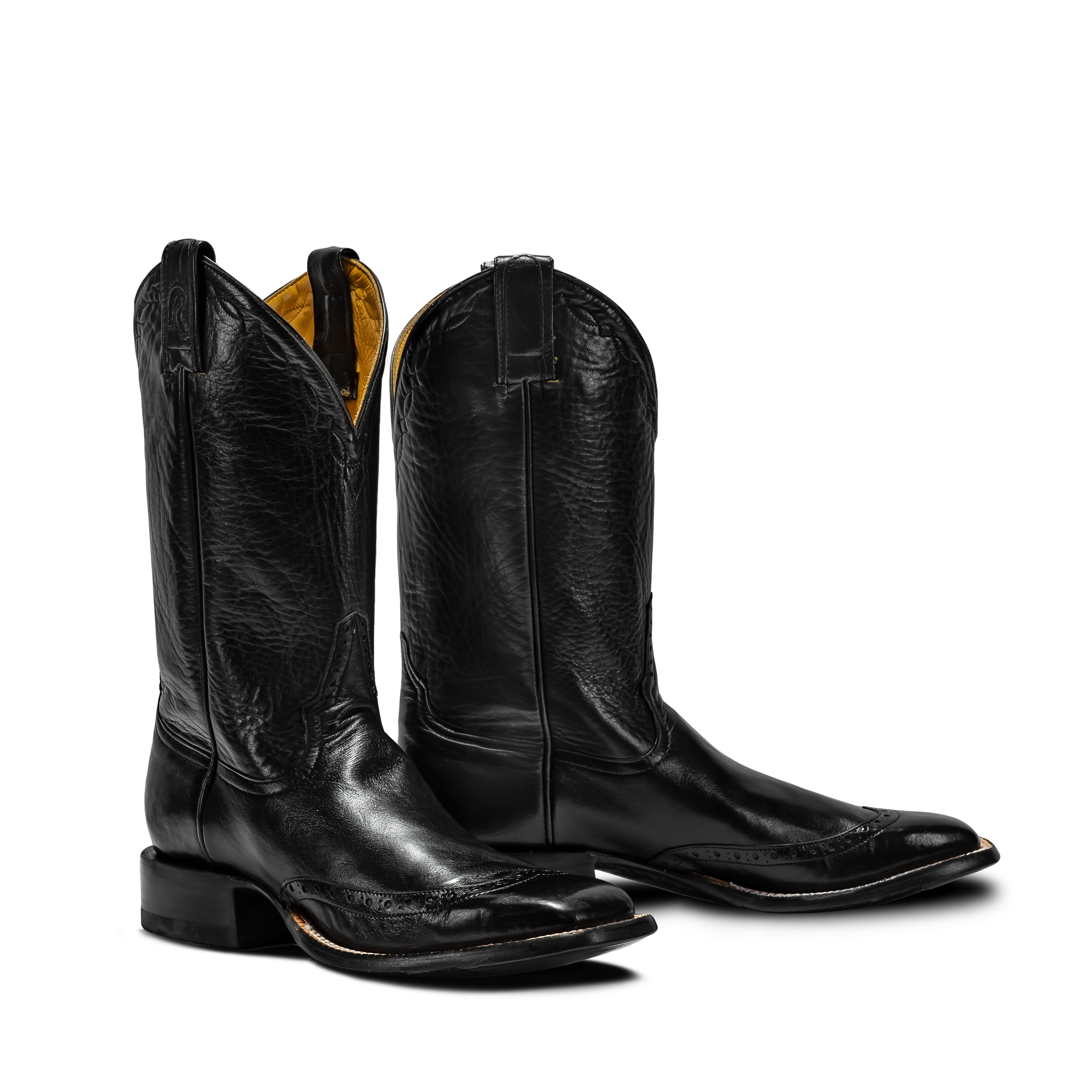 ROD PATRICK RPM226 BLACK CALF WITH BLACK WING TIP (D)