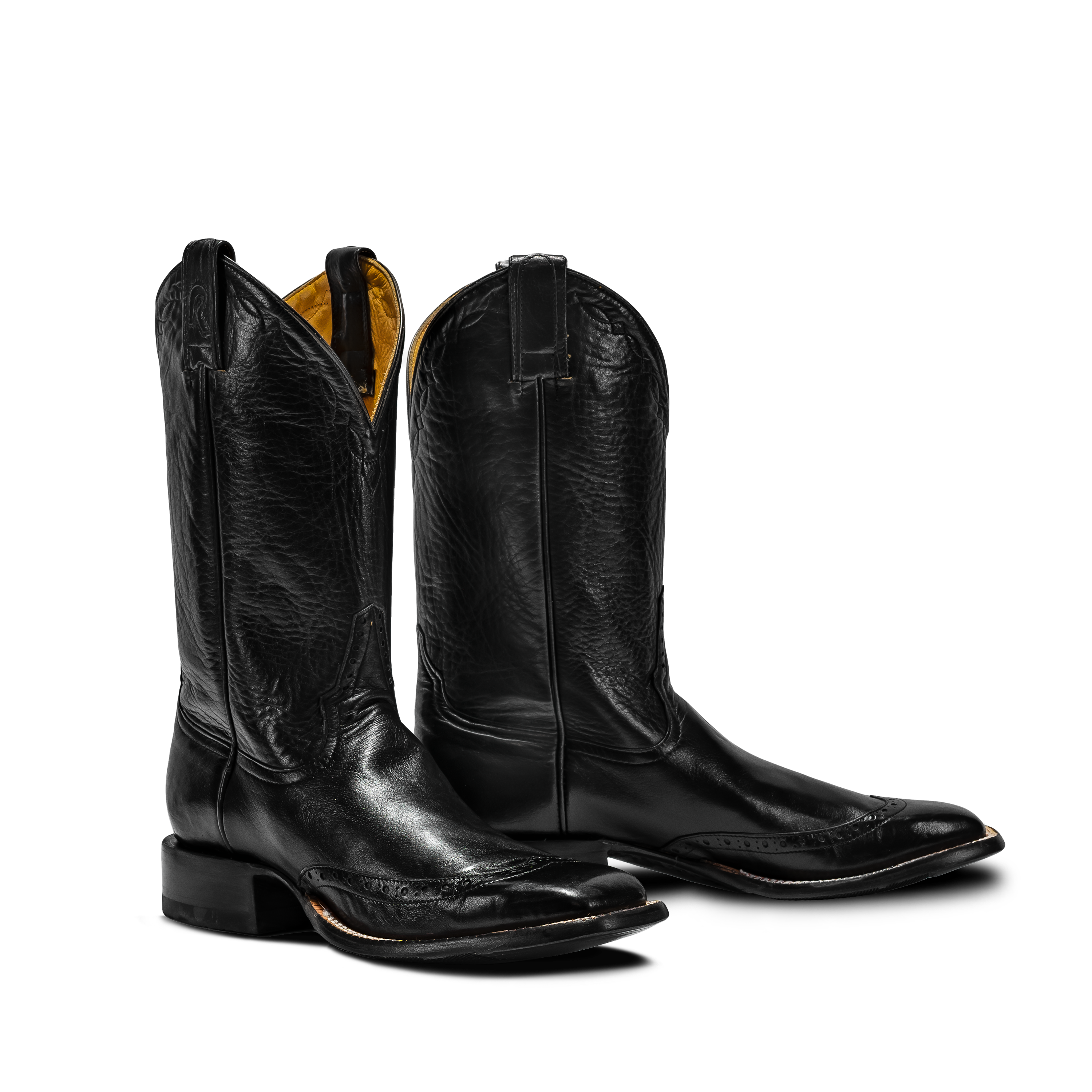 ROD PATRICK RPM226 BLACK CALF WITH BLACK WING TIP (E)