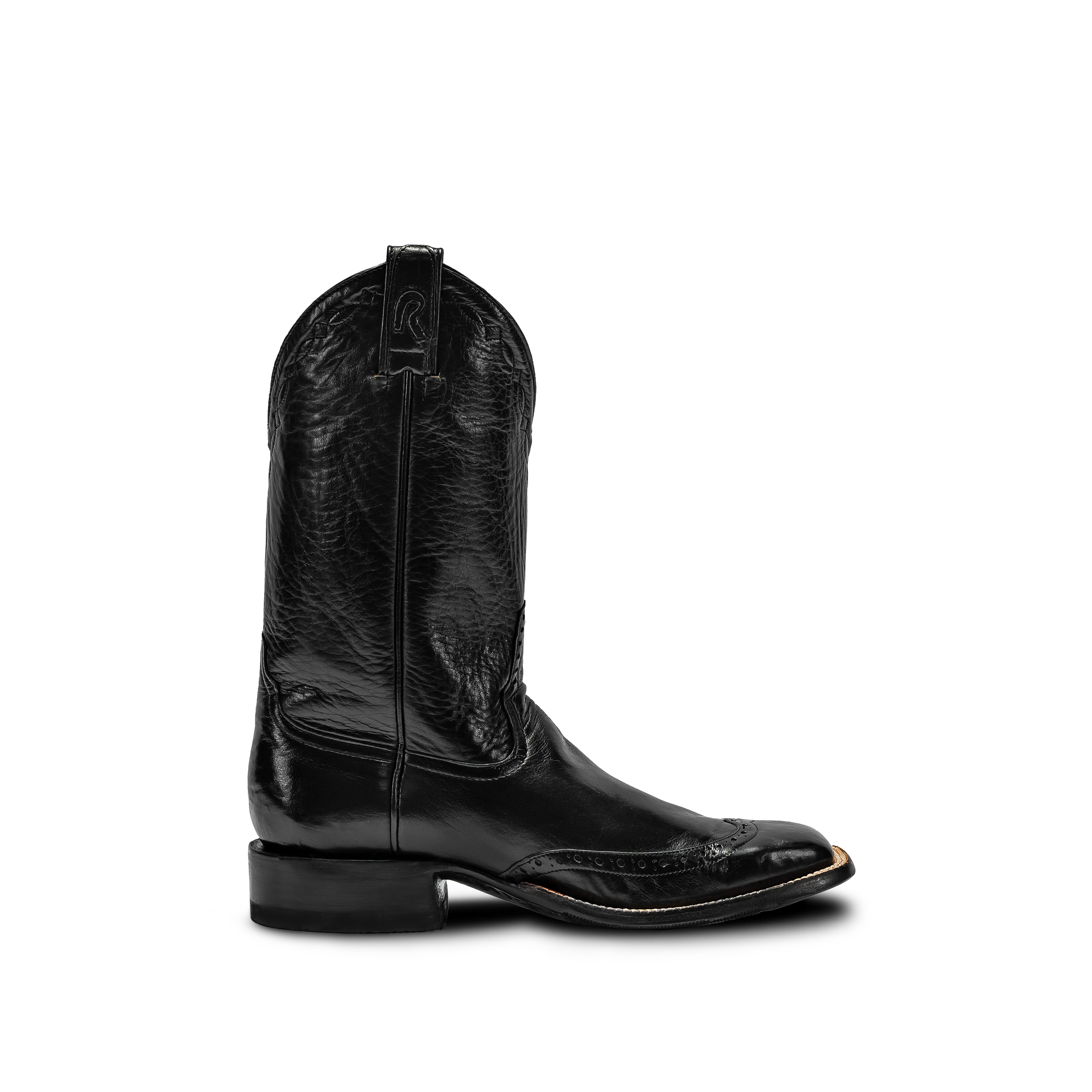 ROD PATRICK RPM226 BLACK CALF WITH BLACK WING TIP (D)