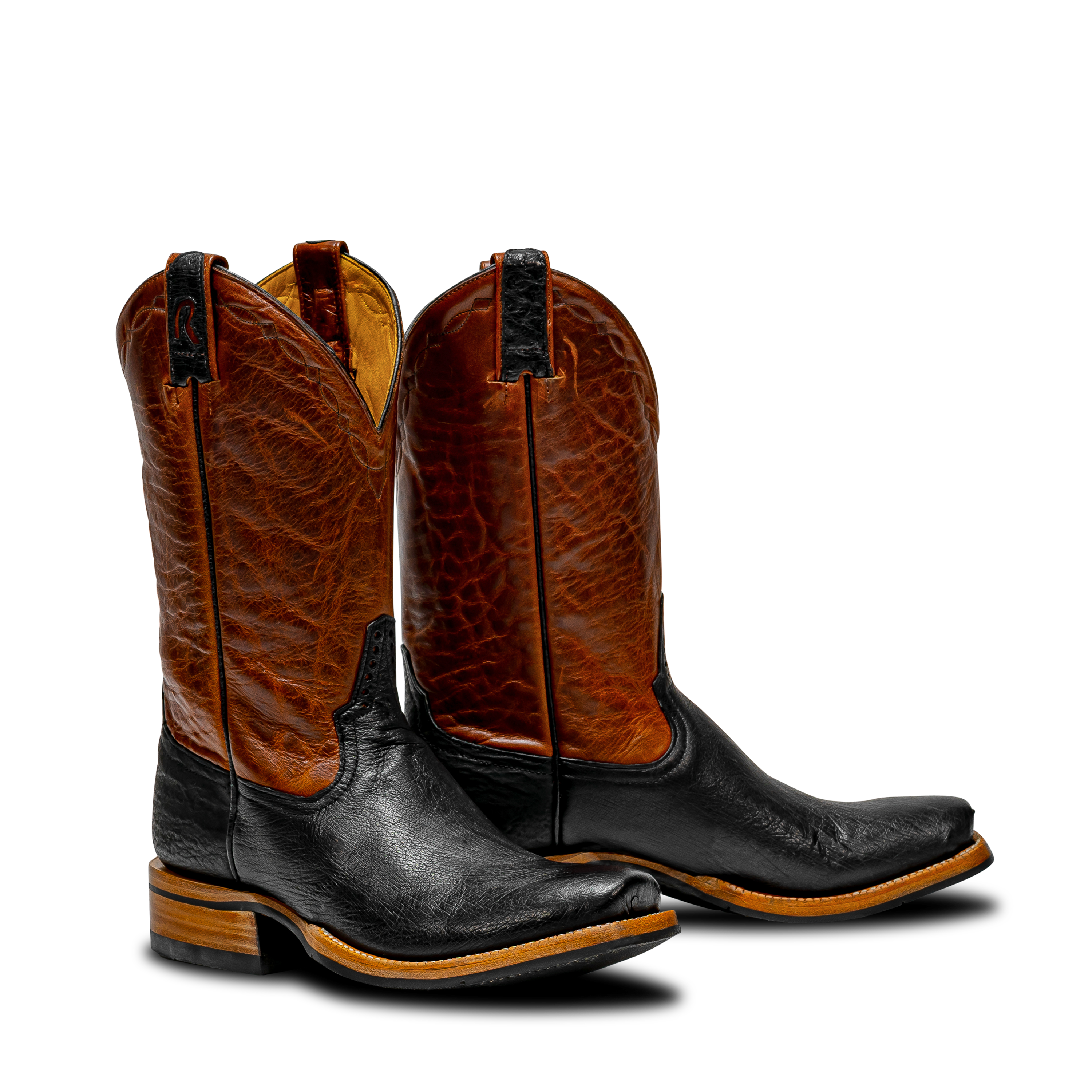 Rod Patrick RPM272 BLACK SMOOTH OSTRICH (D)