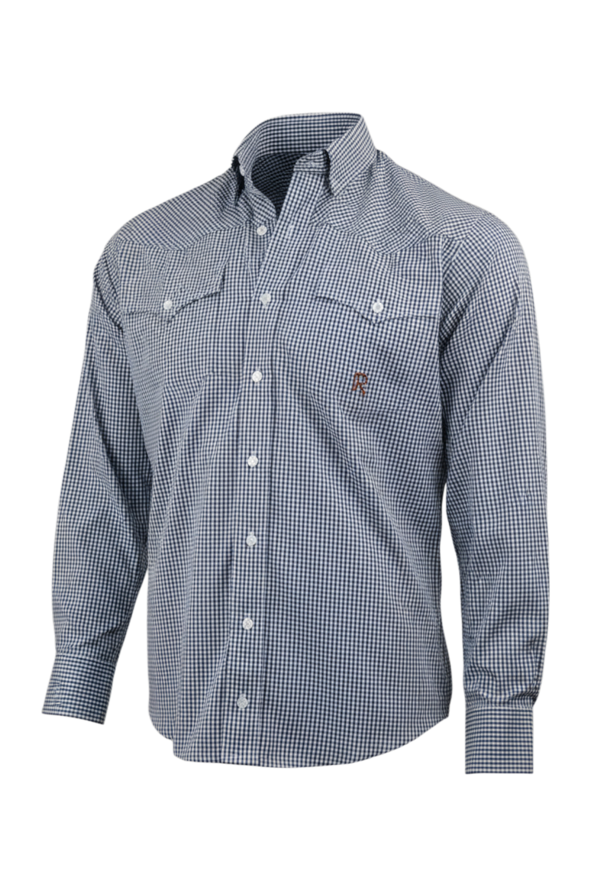 Rod Patrick Dress Shirt - Graph Navy/White
