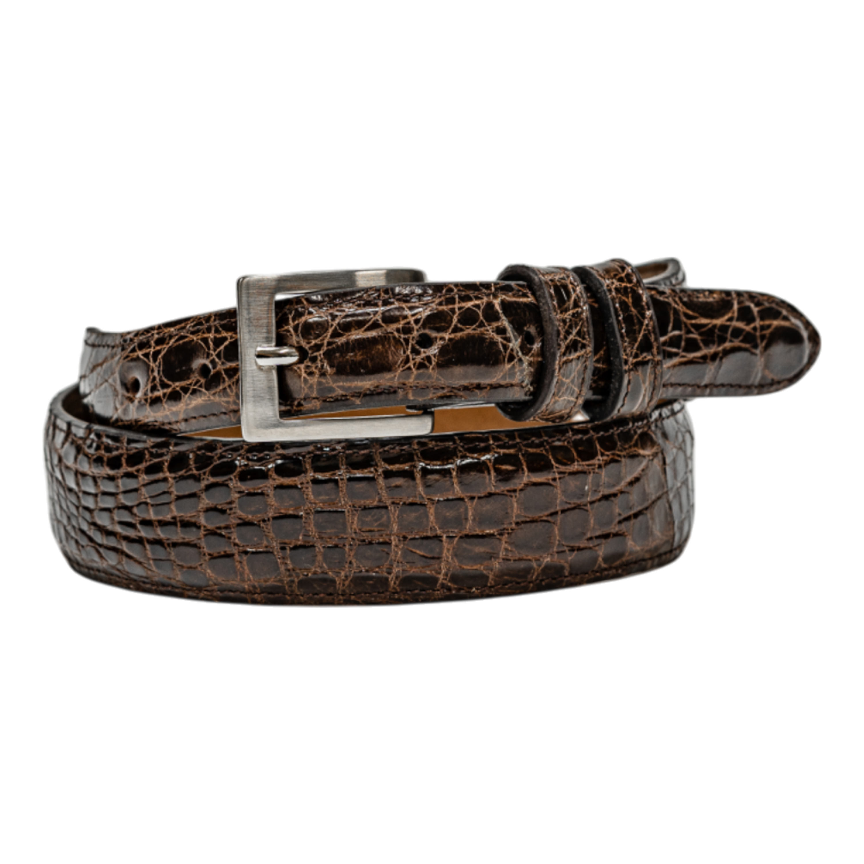 Belt 1.25 Taper - Brown Flank Caiman