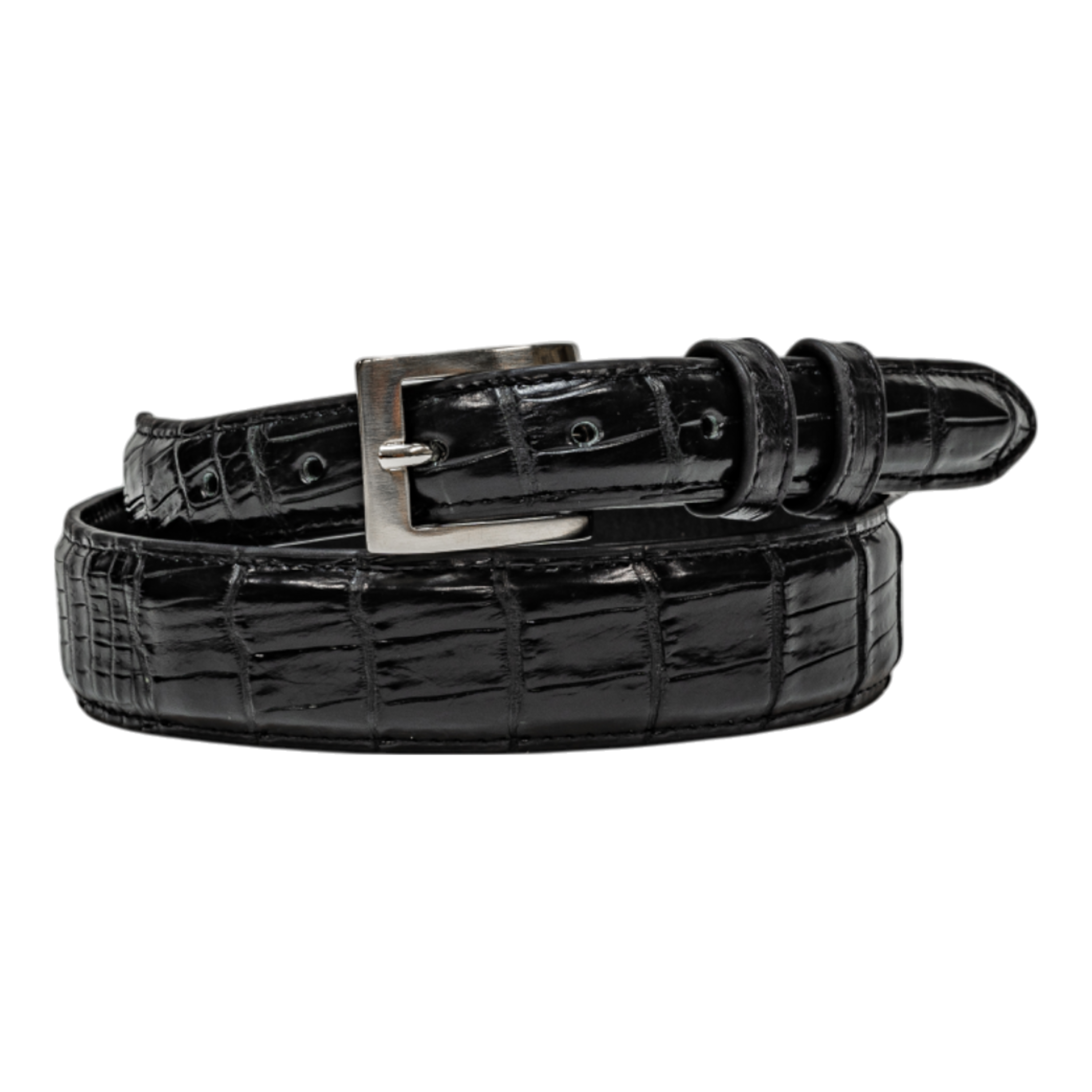 Belt 1.25 Taper - Black Nile Crocodile