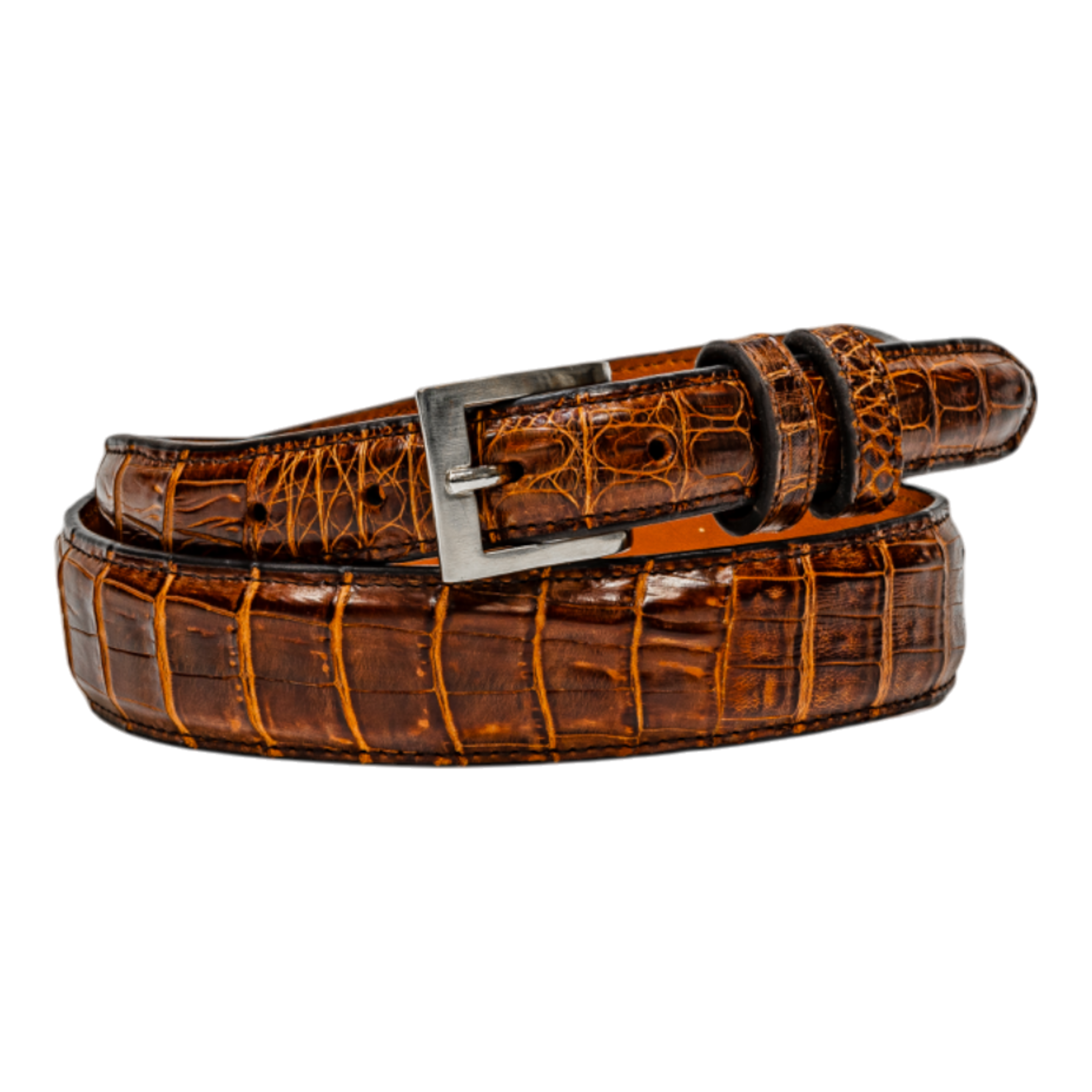 Belt 1.25 Taper - Brown Fuscus Caiman