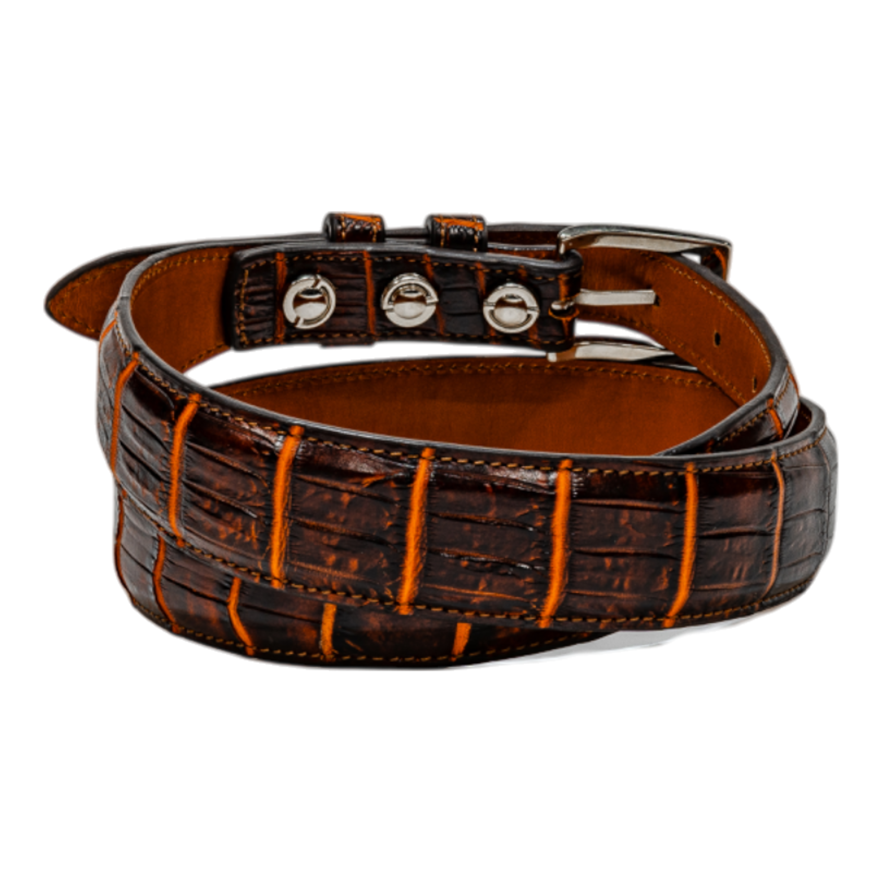 Belt 1.25 Taper - Brown Nile Crocodile