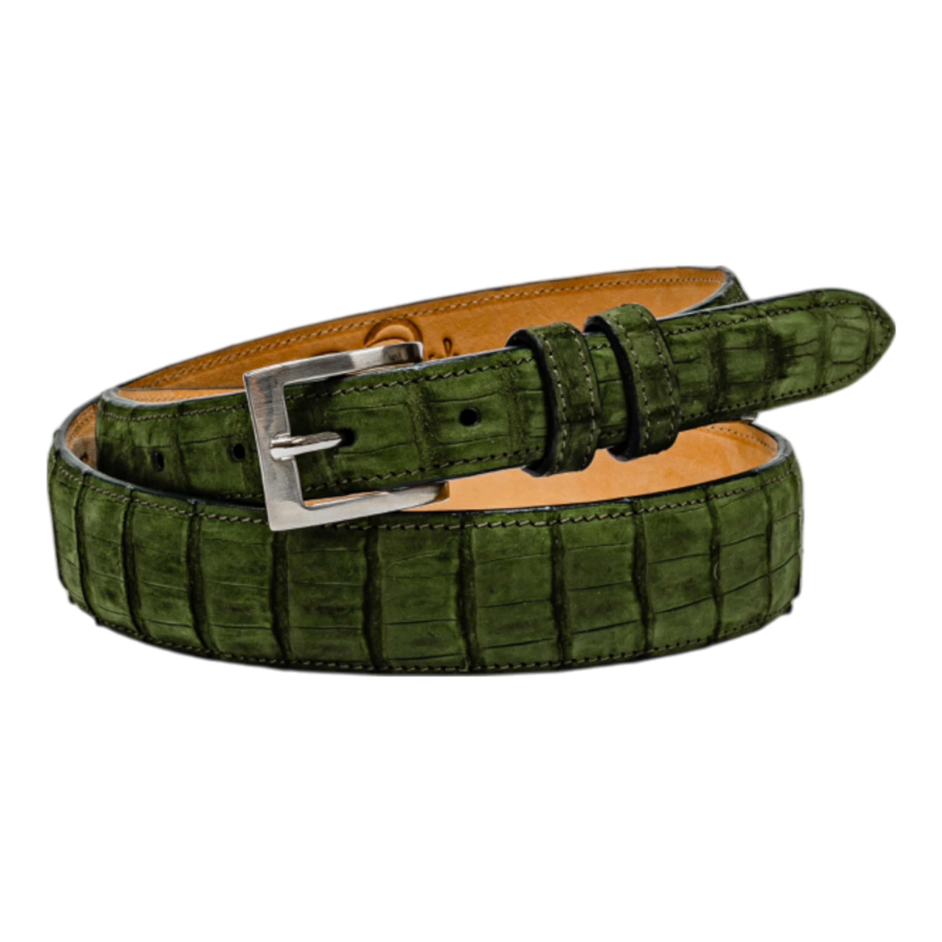 Belt 1.25 Taper - Olive Sueded Caiman