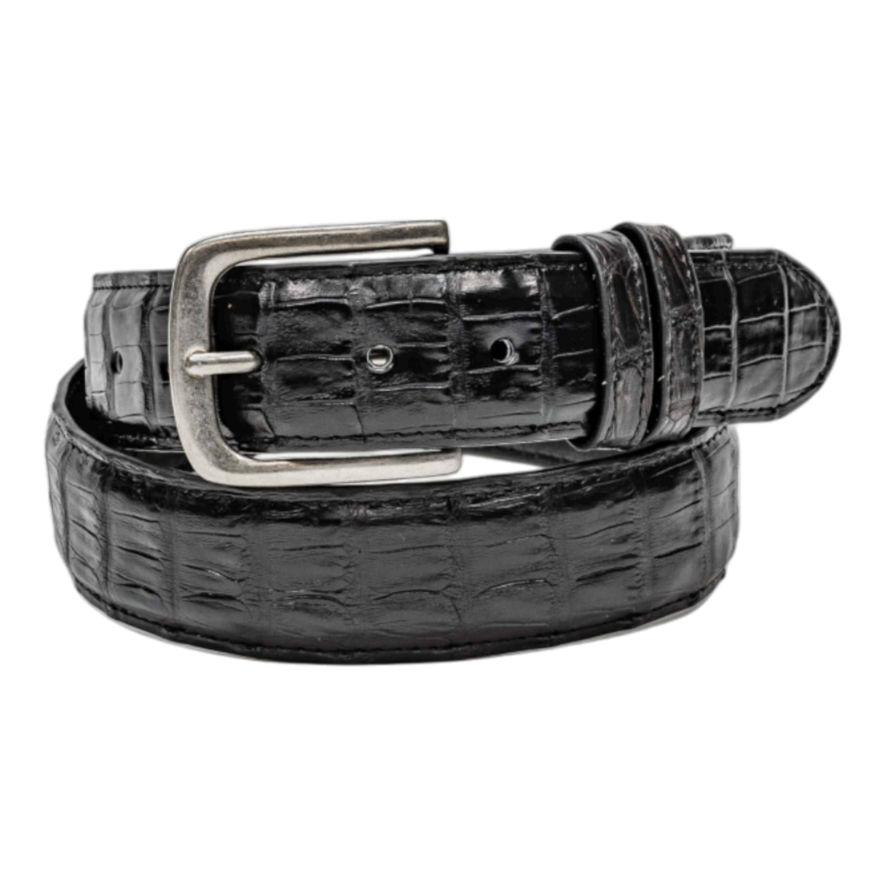 Belt 1.5 Straight - Black Caiman