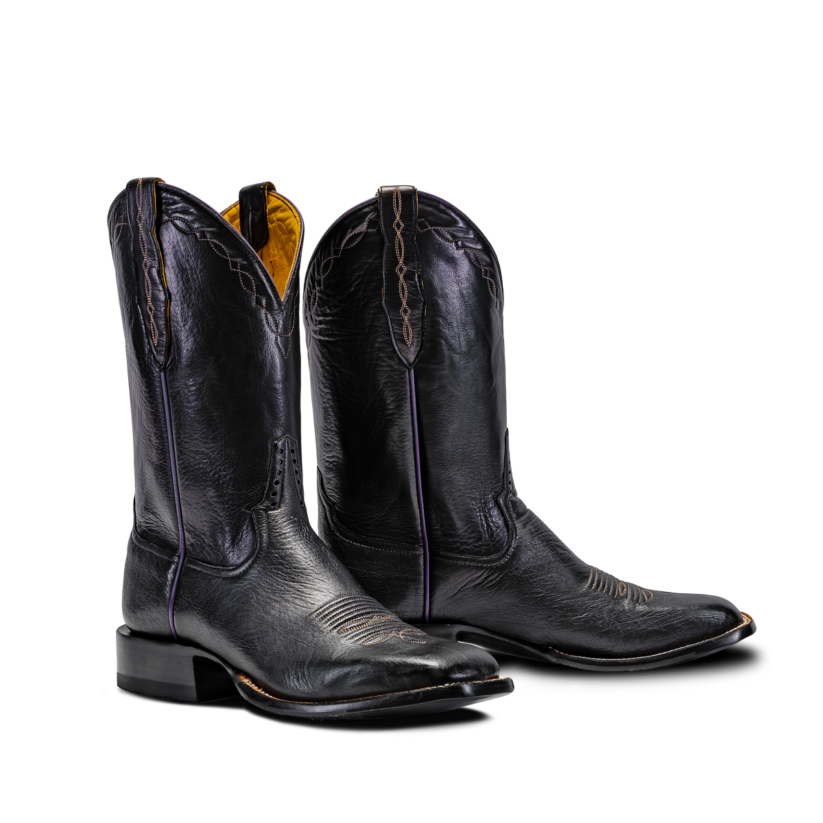 Rod Patrick RPM222 BLACK SMOOTH OSTRICH (B)