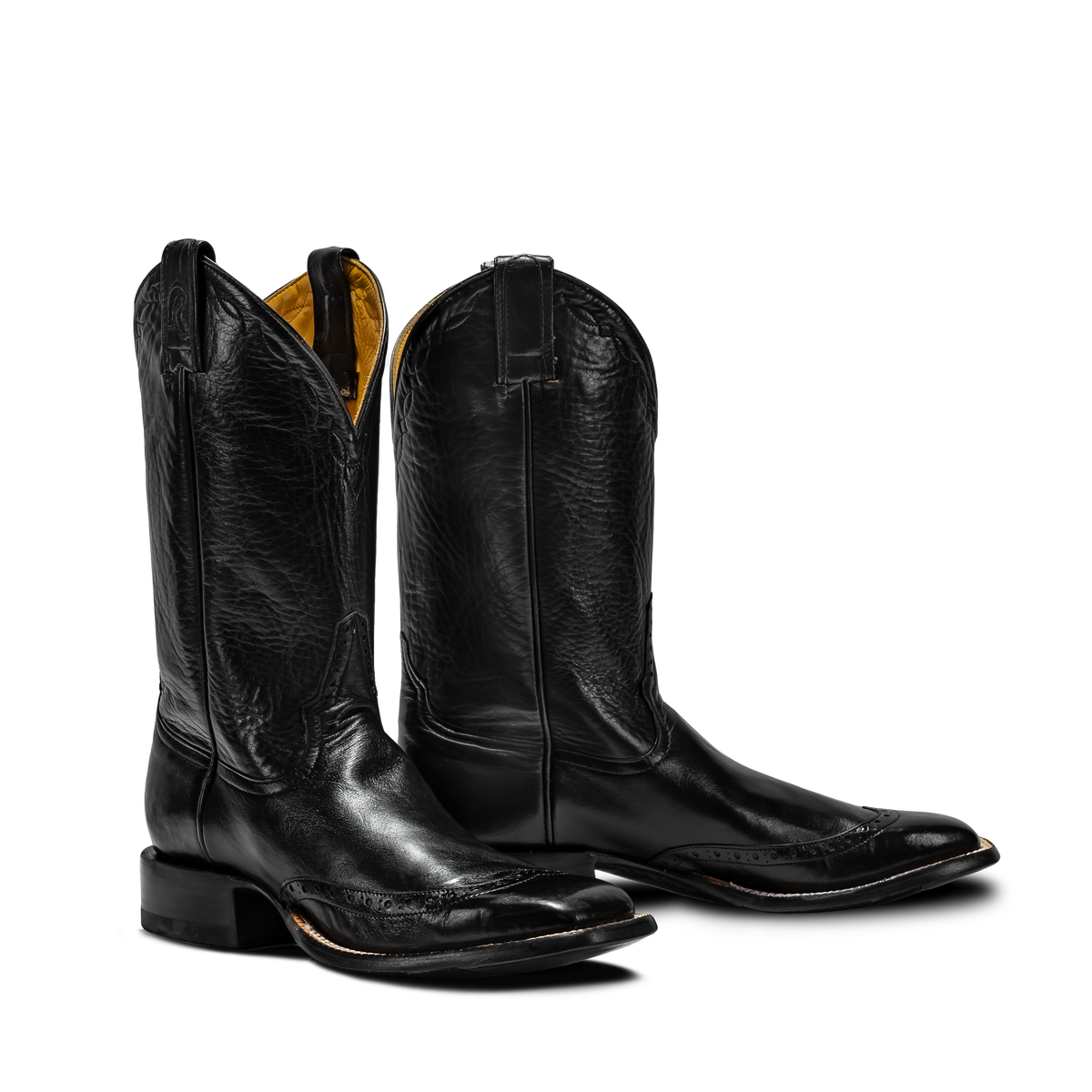 ROD PATRICK RPM226 BLACK CALF WITH BLACK WING TIP (D)