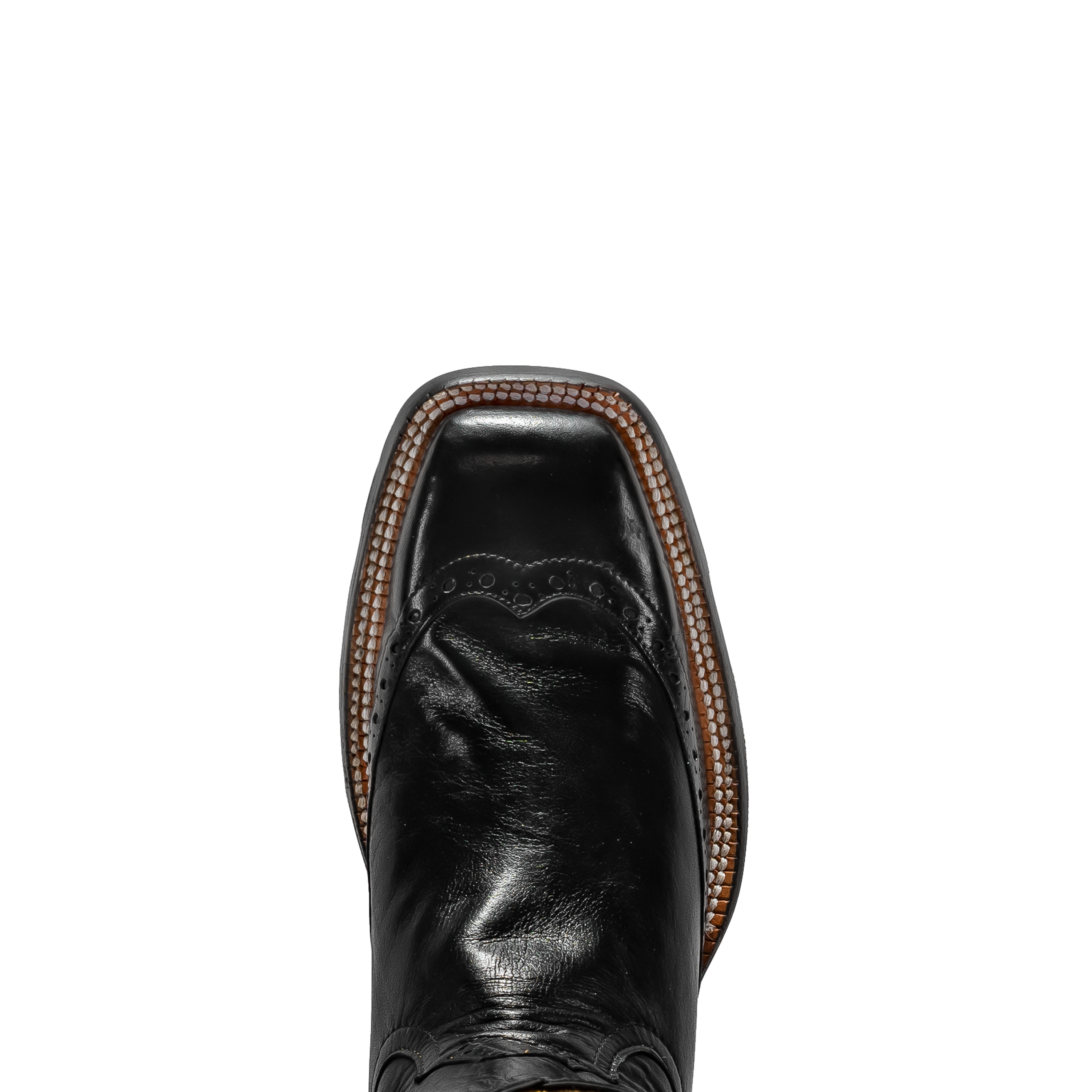 ROD PATRICK RPM226 BLACK CALF WITH BLACK WING TIP (C)