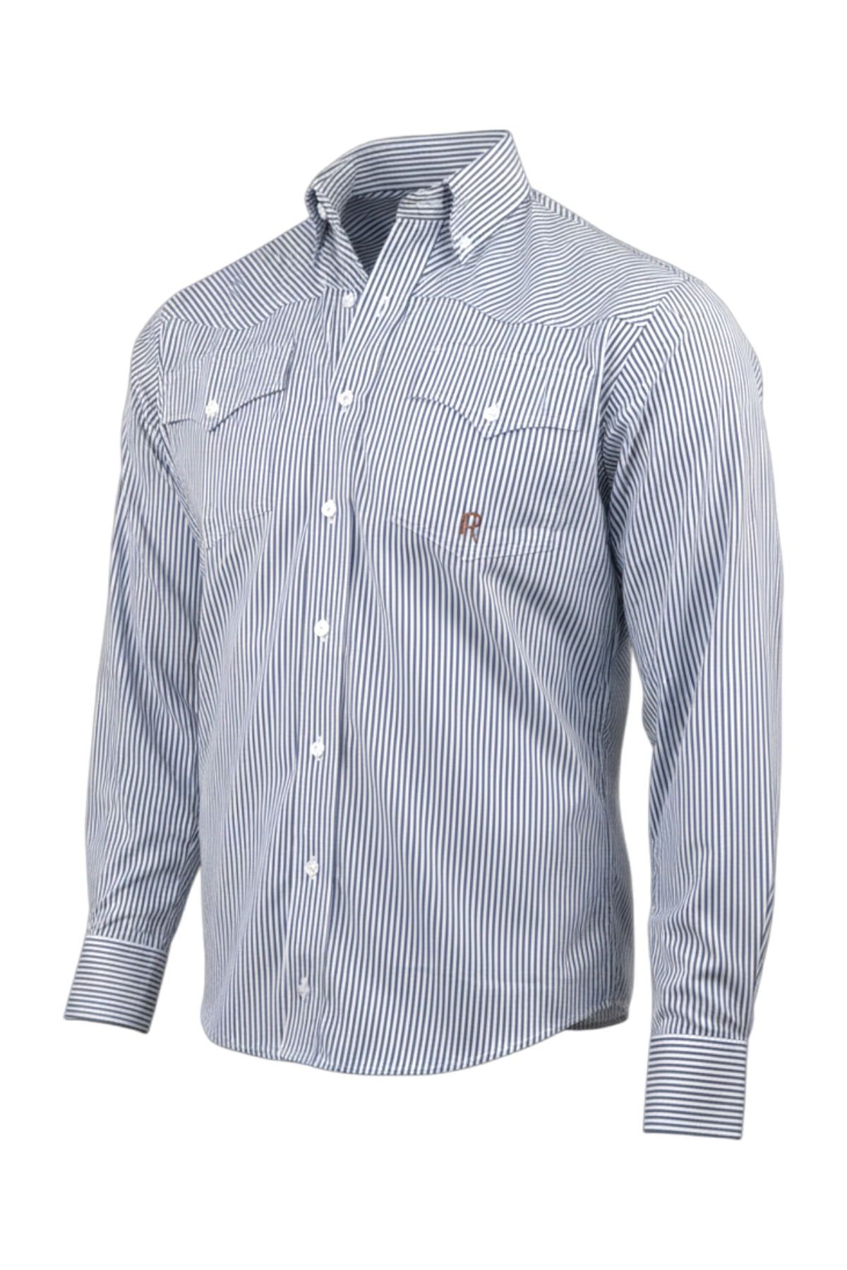 Rod Patrick Dress Shirt - Bengal Navy/White